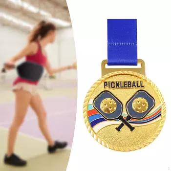 Награда Медаль Приз Пиклбол Баскетбол Футбол Спортивная вечеринка Конкурс Победитель gold
