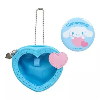 Награда Sanrio Mini Pouch в виде персонажа со значком 3-й серии с красочным сердцем Cinnamoroll Персонаж Cinnamoroll 432831