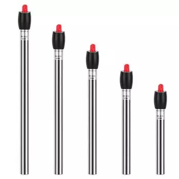 Нагреватель для аквариума из нержавеющей стали, регулируемый погружной термостат, нагревательный стержень 220-240 В для аквариума EU