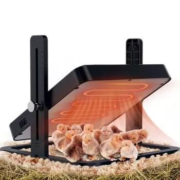 Нагреватель для цыплят, обогреватель для цыплят с регулируемой температурой, высотой и углом наклона, нагревательная пластина для брудера