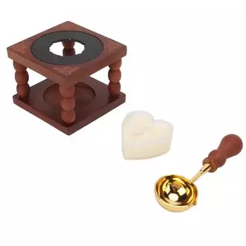 Нагреватель для герметизации воска Хорошая теплопроводность Конструкция паза Печь для герметизации воска Инструмент с ложкой для воска