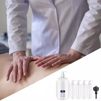Нагреватель массажного масла на одну бутылку, бутылка-нагреватель крема, портативная, для кремового лосьона Essential белый