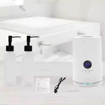 Нагреватель массажного масла на одну бутылку с аксессуарами для бутылок, теплый белый цвет белый