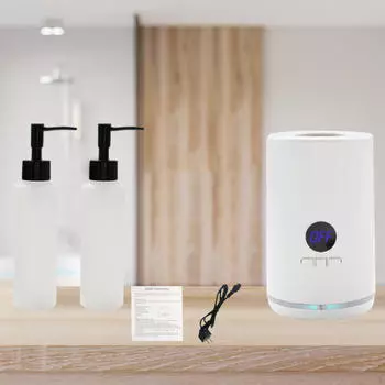 Нагреватель массажного масла на одну бутылку с аксессуарами для бутылок, теплый белый цвет белый