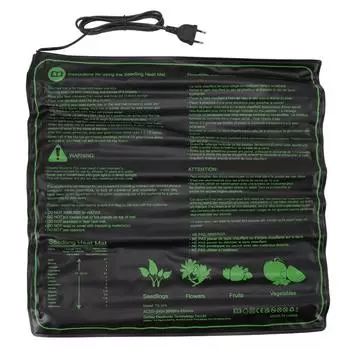 Нагревательный коврик для рассады, водонепроницаемый, теплый, безопасный, эффективный, нагревательный коврик для семян растений для комнатных растений