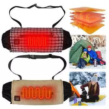Нагревательный рукав с 3 скоростями и контролем температуры, электрическая нагревательная поясная сумка для перчаток, водонепроницаемая термоперчаточная поясная сумка для зимнего кемпинга хаки
