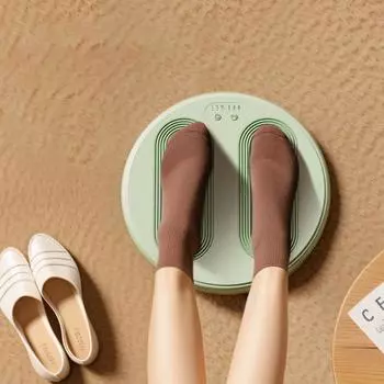 Нагреватель под столом Сушилка для ног Умный массажер для ног Портативный обогреватель для ног Офис серый