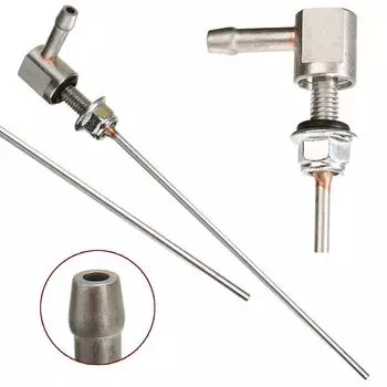 Нагреватель топливный стояк труба 490 мм автомобильный нагреватель топливный стояк бак подборщик низкопрофильная трубка линия для подачи топлива автомобиля Sytrem серебряный