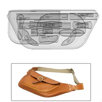 Нагрудная сумка, акриловый шаблон, инструмент для шитья кожи, прочные шаблоны для вязания своими руками