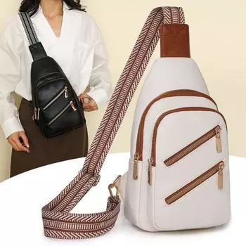 Нагрудная сумка через плечо, новый модный и универсальный, высококачественный портативный многофункциональный рюкзак для отдыха на одном плече, женская нагрудная сумка