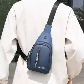 Нагрудная сумка для мужчин Корейская версия для мужской сумки через плечо, сумка на одно плечо, небольшой рюкзак, спортивная нагрудная сумка