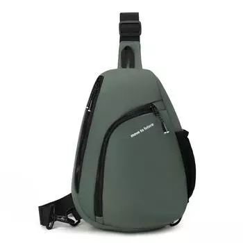 Нагрудная сумка многофункциональная мужская сумка-кроссбоди для мобильного телефона легкая наплечная сумка светло-зеленый