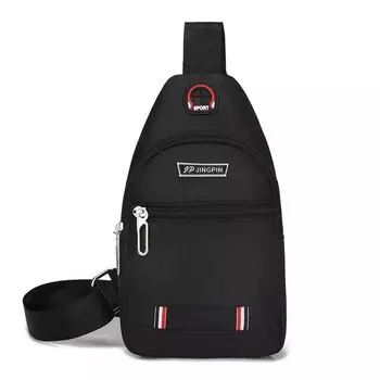 Нагрудная сумка мужская на плечо, сумка-мессенджер, водонепроницаемая ткань Оксфорд, модная, в стиле athleisure, маленькая сумка кроссбоди, рюкзак, мужские сумки 9905 Small Edition Black