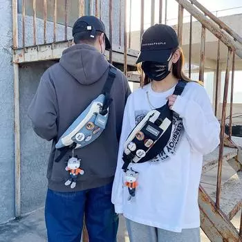 Нагрудная сумка, мужская повседневная сумка на плечо, маленький рюкзак для мальчиков, трендовая сумка-мессенджер, мужской новый кошелек M