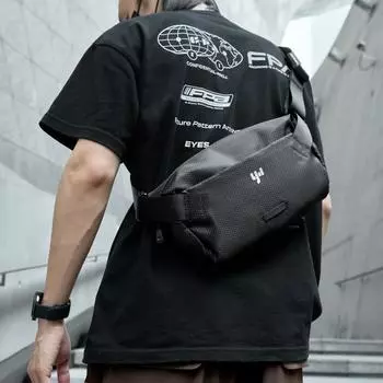 Нагрудная сумка мужская сумка через плечо маленькая сумка через плечо велосипедная спортивная сумка-мессенджер повседневный рюкзак мужская сумка чёрный