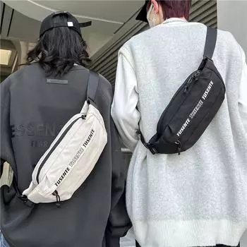 Нагрудная сумка Мужская сумка через плечо Сумка на плечо светло-синий