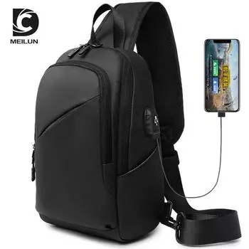 Нагрудная сумка, мужская сумка на плечо, мужская сумка через плечо, многофункциональная практичная мини-спортивная поясная сумка, диагональная сумка чёрный