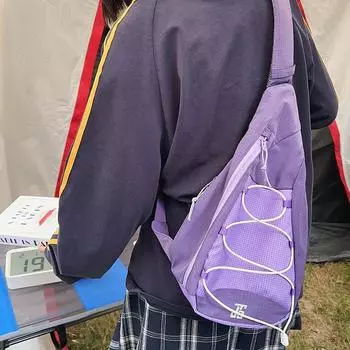 Нагрудная сумка мужская уличная ретро сумка для лука и стрел женская легкая сумка через плечо спортивная сумка для фитнеса фиолетовый