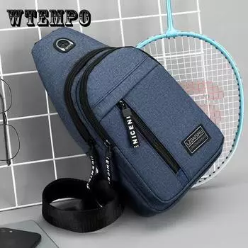 Нагрудная сумка, мужской рюкзак, нейлоновая парусиновая нагрудная сумка, спортивная дорожная нагрудная сумка для отдыха, сумка через плечо, большая вместительная сумка серый