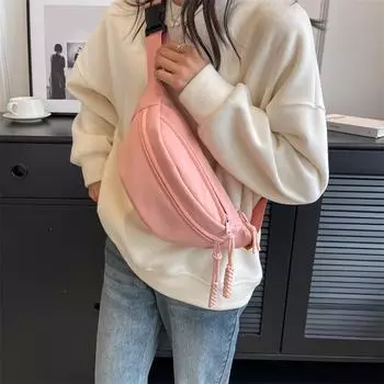 Нагрудная сумка на плечо женская сумка-слинг через плечо сумка-мессенджер полумесяц поясная сумка унисекс