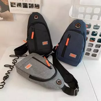 Нагрудная сумка, новая мужская сумка через плечо, модная тенденция, спортивный рюкзак на одно плечо, уличная мужская сумка большой вместимости