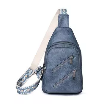 Нагрудная сумка, однотонная сумка на плечо, красочные ремни, женская сумка через плечо коричневый