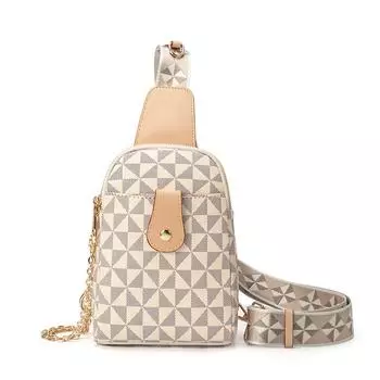 Нагрудная сумка плетеная ретро маленькая сумка сумка для мобильного телефона женская с принтом женская компактная легкая сумка через плечо