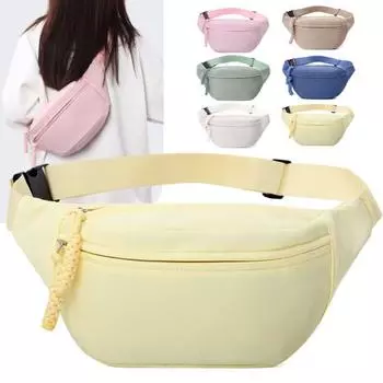 Нагрудная сумка с регулируемым плечевым ремнем, легкая, большая вместимость, несколько вариантов переноски, сумка через плечо для ежедневного использования и занятий спортом бежевый