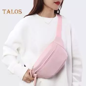 Нагрудная сумка с регулируемым плечевым ремнем, легкая, большая вместимость, несколько вариантов переноски, сумка через плечо для ежедневного использования и занятий спортом хаки