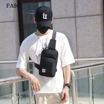 Нагрудная сумка унисекс, простая сумка для хранения, легкий дорожный маленький рюкзак, сумка через плечо, модные повседневные сумки на одно плечо темно-синий