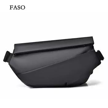 Нагрудная сумка унисекс, простая сумка для хранения, легкий дорожный маленький рюкзак, сумка через плечо, модные повседневные сумки на одно плечо чёрный