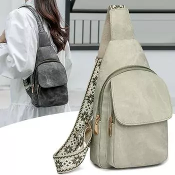 Нагрудная сумка в стиле ретро, высококачественная, новая универсальная сумка через плечо, многофункциональная водонепроницаемая, небольшой рюкзак для отдыха на природе, нагрудная сумка