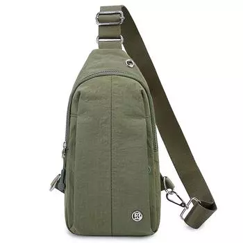 Нагрудная сумка женская большой вместимости, наплечная сумка, мужская спортивная сумка через плечо армия зеленый