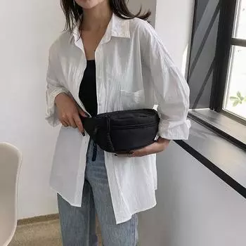 Нагрудная сумка женская новая сумка-мессенджер модный тренд нейлоновая поясная сумка мужская для отдыха спортивная сумка для выхода на плечо белый