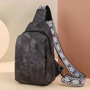 Нагрудная сумка, женская сумка через плечо из мягкой кожи из искусственной кожи, сумка через плечо на одно плечо, сумка для мобильного телефона, сумка с несколькими карманами коричневый