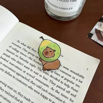 Нагрудник, акриловая булавка с изображением капибары, значок капибары с изображением животного, кавайная брошь с фруктами, капибара, подарок Orange