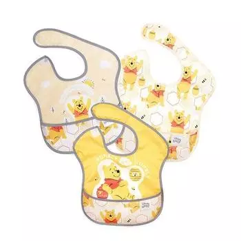 Нагрудник для детского питания Bumkins Disney Hello Kitty Harry Potter, 3 упаковки, Pooh Honey, 1 комплект