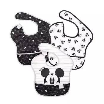 Нагрудник для детского питания Bumkins Disney Hello Kitty Harry Potter, 3 упаковки, Mickey Love, 1 комплект