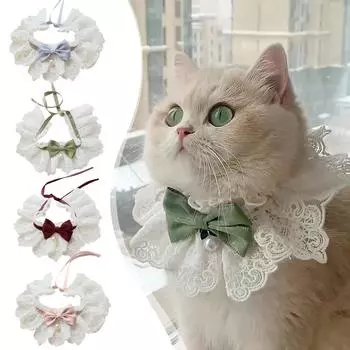 Нагрудник для кошек, нагрудник для кошек, ошейник для домашних животных, галстук-бабочка, нагрудник для кошек, нагрудник для собак, аксессуар для кошек S синий