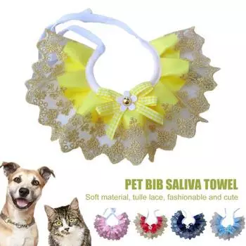 Нагрудник для слюны для домашних животных, супермягкий износостойкий шейный платок из полиэстера для собак и кошек, воротник для слюны XS темно-синий