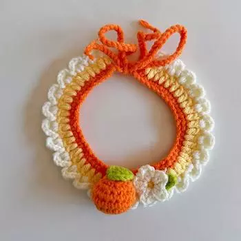 Нагрудник для собак и кошек, вязаный ошейник для домашних животных, плюшевый мишка в синем и белом цвете, корги, милые аксессуары