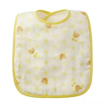 Нагрудник Нагрудник Сделано в Японии Марлевый Мальчики Девочки Младенец Дети Младенец Подарок Желтый [MIKI HOUSE] 40-2916-497 жёлтый