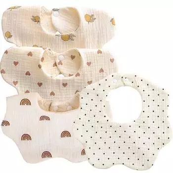Нагрудник-шарф Sumer Baby s Four Seasons, 6-слойный шарф Yoruga, нагрудник на колесиках, корейские детские товары