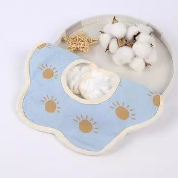 Нагрудник Velvet Baby Petal: Чистый хлопок, водонепроницаемый, весна и осень