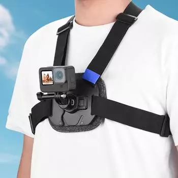 Нагрудное крепление для экшн-камеры, регулируемый нагрудный ремень для DJI OSMO POCKET 3, аксессуар для камеры, совместимый с Insta360 Go2/Osmo