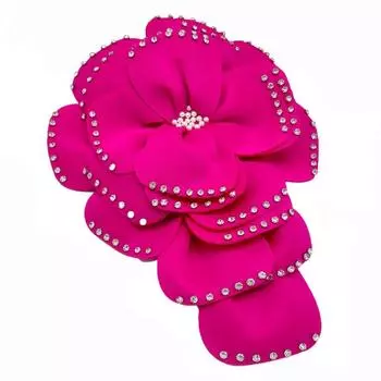 Нагрудные цветочные нашивки с булавкой, аппликации для одежды своими руками, 3D многослойные цветочные аппликации для женщин
