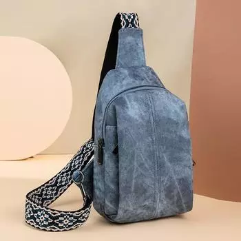 Нагрудные сумки для отдыха через границу для женщин. Дорожные сумки в стиле ретро для улицы с широкими плечевыми ремнями и сумки через плечо для женщин. Нагрудные сумки и поясные сумки.