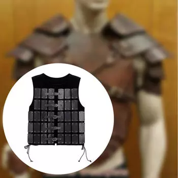 Нагрудный доспех для мужчин, костюм самурая для ролевых игр и Хэллоуина чёрный