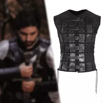 Нагрудный доспех средневековый костюм для косплея рыцаря для воина мужчины женщины коричневый