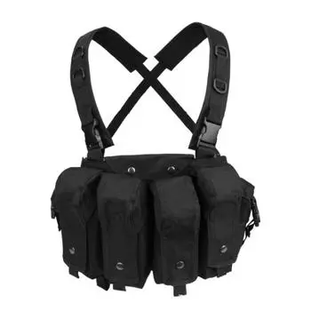 Нагрудный карман для скалолазания из нейлона высокой плотности, большая вместимость, дорожная сумка-жилет для хранения, для велоспорта